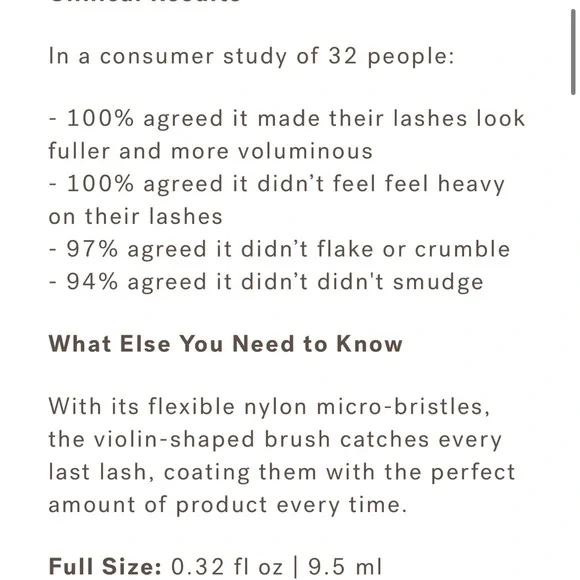 Brand New Ilia Fullest Volumizing Mascara Classic Black Full Size - Picture 9 of 9